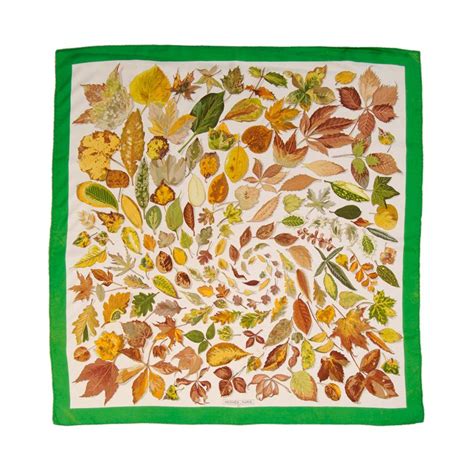 hermes autumn leaves scarf|hermes scarf accessories.